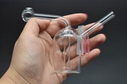 Popular Mini Glass Oil Burner tube dab heady Water Bong for dab oil rigs bongs ash catcher hookah pipe small Smoking Bong glass