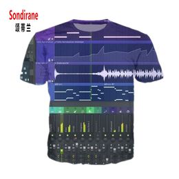 Sondirane Mens FL Studio Massive T-Shirt Xfer Serum All-Over 3D Print Casual T Shirt Women Summer Ableton Live Samples Tees Tops