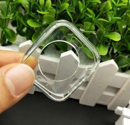 Crystal Clear TPU NOT Full Cover Case For Apple Watch Series 4 iwatch 4 40mm 44mm 300pcs/lot