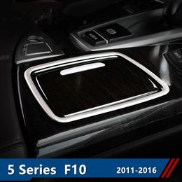 Stainless Steel Styling Gearshift Ashtray Frame Car Console Cover Trim Strip Car Accessories For BMW 5 series F10