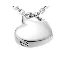 wholesale Heart Pendant Cremation Urn Jewellery Necklace with Funnel Filler Kit Ashes Keepsake Memorial