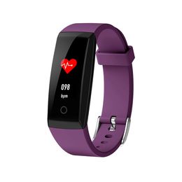 OTA Automatic Heart Rate Monitor Smart Bracelet Pedometer Tracker Smart Watch Colour Screen Wristwatch For iPhone Android Smart Phone Watch