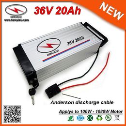 Deep Cycle 1000W Electrci Bike Battery 36V 20Ah Rear Rack Battery used 186502.0Ah cell & 30A BMS + 2A Charger FREE SHIPPING