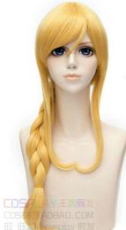 Love Live! Ayase Eli Long Blonde Braid Cosplay Party Wigs Hair