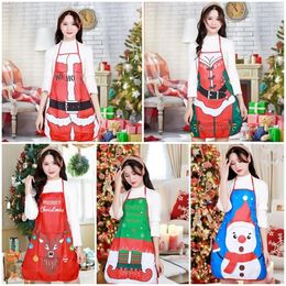 New Christmas Aprons Sexy Santa Funny Apron Women Men Dinner Party Cooking Apron Xmas Party Event Kitchen Supplies Christmas Decorations