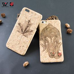 Shockproof Mobile Phone cases For iPhone 11 12 Pro X Xs Xr Max Environmentally Friendly Cork Dirt Resistant Non-slip 2021 Wholesale Fashion Back Cover