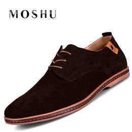 Luxury Genuine Leather Men Flats Summer Casual Shoes dress Flock Oxford Italian Chaussure Homme Size 38-47