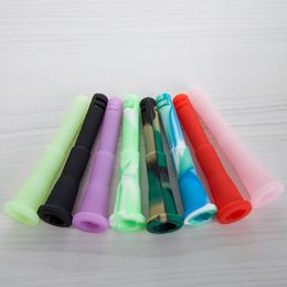 4 Inch Silicone Down Stem Food Grade Silicon Smoking Accessories For Glass Bong Tube Coloured Options Water Bongs Pipes SRS430