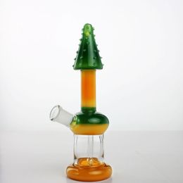 2018 New Listing Pyramid Design Heady Glass Bongs Mushroom Colourful With Showerhead Percolator Bong Oil Rigs Heady Water Pipes 14mm female i