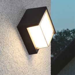 10W Square led Wall Light Indoor Outdoor LED Lighting Lamp Surface Mounted Wall Lights Balcony Courtyard Corridor 1pc