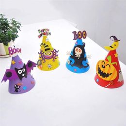 Kids Halloween Party Hat Pumpkin Witch Happy Halloween Caps for Children Halloween Party Costume Cosplay Dress Up Decorations