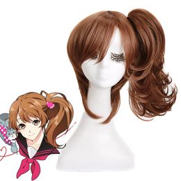 Brothers Conflict Ema Asahina Brown Cosplay Wig Women Girls Ponytail Party Wigs