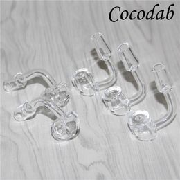 4mm Thick Quartz Banger Domeless Quartz Nail Quartz Banger 10mm 14mm 18mm male female for Glass bongs