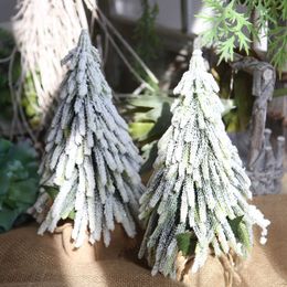 33 cm/13 inch Artificial Christmas Tree with Snow Effect Silk Flowers For Home/Wedding Decoration DY1-46