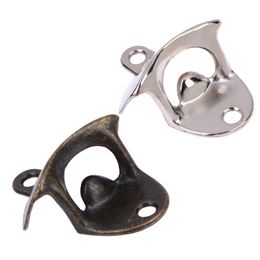 Wall Mounted Bottle Opener Stainless alloy Wall opener Beer bottle opener Use screws fix on the wall Free shipping