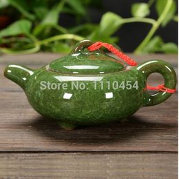 Colourful Handmade Chinese Traditional Crackle Glaze Teapot Ceramic Tea Service Pottery Kettle Chinaware Tea Sets Preference