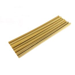 23cm Bamboo Drinking Straws Yellow Bamboo Natural Drinking Straw Reusable Eco Friendly Straight Natural Drinking Straws