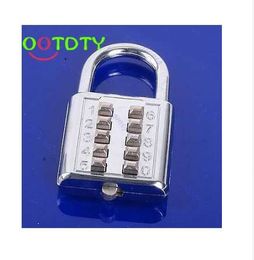S103 5 Digit Push-Button Combination Number Luggage Travel Code Lock Padlock Silver 828 Promotion