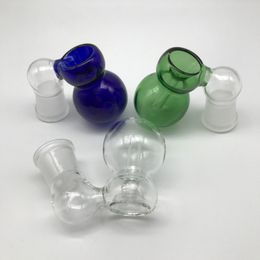 6 Styles!!! Smoke Glass Ash Catcher Bowls With Bubbler And Calabash Female Male 10mm 14mm 18mm Joint Glass Perc Ashcatcher Bowls For Oil Rigs