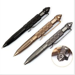 Aluminium Alloy Self Defence Protection Tactical Pen Glass Breaker Survival car pens writing pens Portable Anti-skid Safe Survival pen