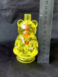 The Bear acrylic hookah Wholesale bongs Oil Burner Pipes Water Pipes Glass Pipe Oil Rigs Smoking, Free Shipping