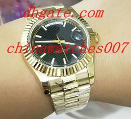 Hot sale Mens Stainless bracelet Black Diagonal Sport Wristwatch Men's Automatic Mechanical