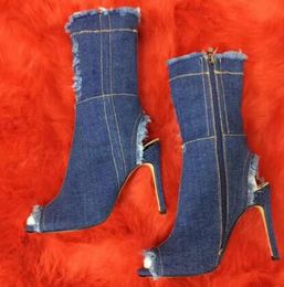 Botines De Mezclilla Para Mujeres Oferta Online | DHgate.com