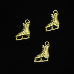 70pcs Zinc Alloy Charms Antique Bronze Plated ice skates shoes Charms for Jewellery Making DIY Handmade Pendants 17*12mm