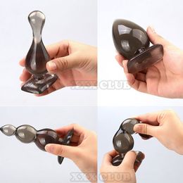 Leten 4pcs/set Silicone Anal Plug, Anal Balls, butt plug, Anal Dildo with package well Sex Toys Adult Products for Women and Men S924