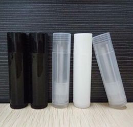 Wholesale 500 Pcs/Lot 5ml Cosmetic Empty Chapstick Lip Gloss Lipstick Balm Tube + Caps Container Free Shipping