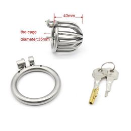Medical grade Chastity Device Belt Bird Lock 304 Stainless Steel Cage #Y98