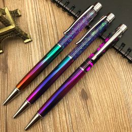 hot selling gift items for Colourful novelty floating glitter 3d oil ball pen promotional metal ball pen