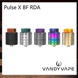 Vandy Vape Pulso X BF RDA 2 ml Topo Squonk Feed Bottom Suco De Retorno Tanque De Apoio Vertical Horizontal Build Atomizador 100% Original