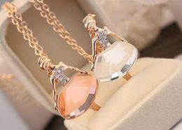 hot new Korea jing jing young lady great love ballet girl necklace crystal diamond sweater chain fashion classic delicate