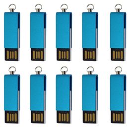 Free Shipping Bulk 10PCS 512MB Mini Swivel USB 2.0 Flash Drives Rotating Pen Drives Thumb Storage for PC Macbook USB Memory Stick Colourful