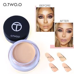 DROP ship O.TWO.O 4 Colors Concealer Cream Makeup Primer Cover Pore Wrinkle Foundation Base Lasting Oil-Control Makeup Concealer N6050