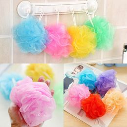 New Multicolour Bath Ball Shower Body Bubble Exfoliate Puff Sponge Mesh Net Ball Cleaning Bathroom Accessories Home Supplies WX9-444