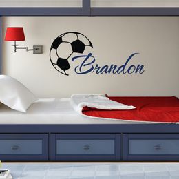 Huhome PVC Wall Stickers Wallpaper English Soccer eat sleep soccer children/'s ro