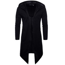 Descuento Gabardina Para Hombre Con Capucha Negro 2022 en venta en  DHgate.com