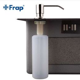 Frap Deck Mounted Hand Soap Dispenser Stainless Steel Liquid Soap Bottle Kitchen Accessories F405-1D