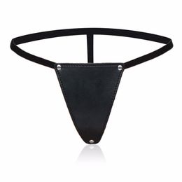 BDSM chastity panty erotic open Temptress slutty Gstring faux leather bandage sex game for women sex toys