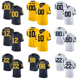 Man Kids Custom College Football 2 Shea Patterson Jerseys Michigan Wolverines 18 Brandon Peters 83 Zach Gentry Grant Perry