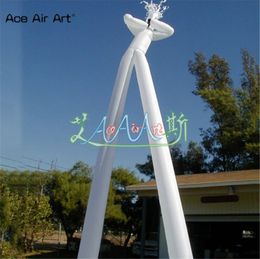 Giant higher design Inflatable double legs Sky characters dancers Musician Sax Player soccer player for sale