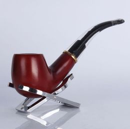 Mahogany removable portable pipe metal and circular solid wood old red sandalwood filter pipe