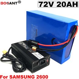 72V 20AH E-bike Lithium Battery for Samsung 18650 cell Electric Scooter battery 72V for Bafang BBSHD 1500W Motor Free Shipping