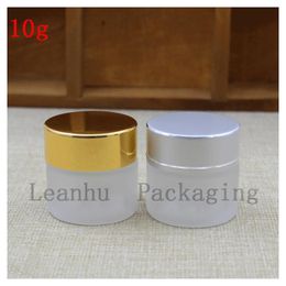 10 g Grind Arenaceous Cosmetics Packing Cans For Cream, Grind Arenaceous Cream Container, Empty Packing Glass Bottle