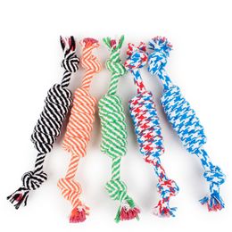 25cm Pet Chew Knot Toys for Dog Puppy Chew Braided Bone Rope Tug Toy for Pets Dogs Training Bait Toys ZA6106
