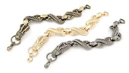Exquisite and fashionable metal auspicious dragon and snake style bracelet