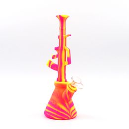 AK47 Water Pipe hookahs bubbler dab rig Smoking Accessories silicone hose joint portable