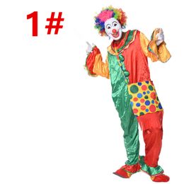 New Theme Costume Adult Funny Circus Clown Costumes Unisex New Arrival Men Women Halloween Full Set Cosplay 421